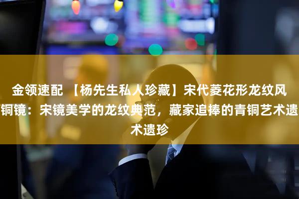 金领速配 【杨先生私人珍藏】宋代菱花形龙纹风磨铜镜：宋镜美学的龙纹典范，藏家追捧的青铜艺术遗珍